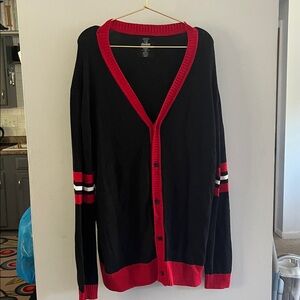 Mighty Fine Black and Red Avengers Cardigan